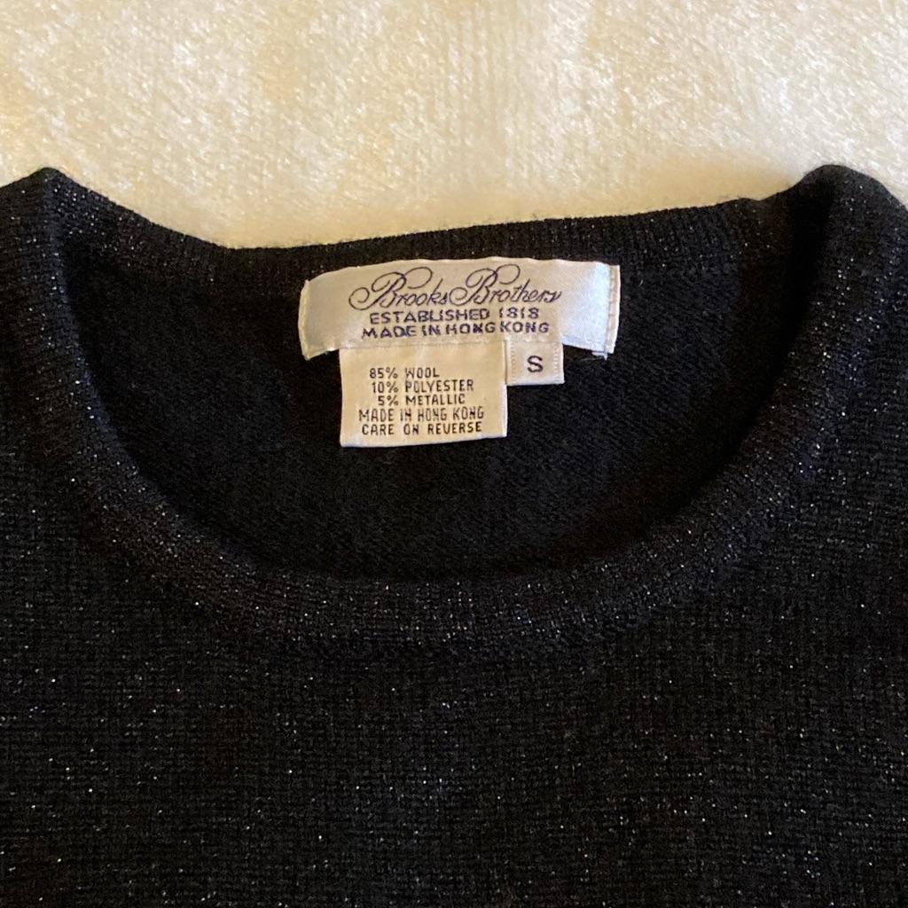 Vintage Brooks Brothers Sparkly Wool Sweater Size S